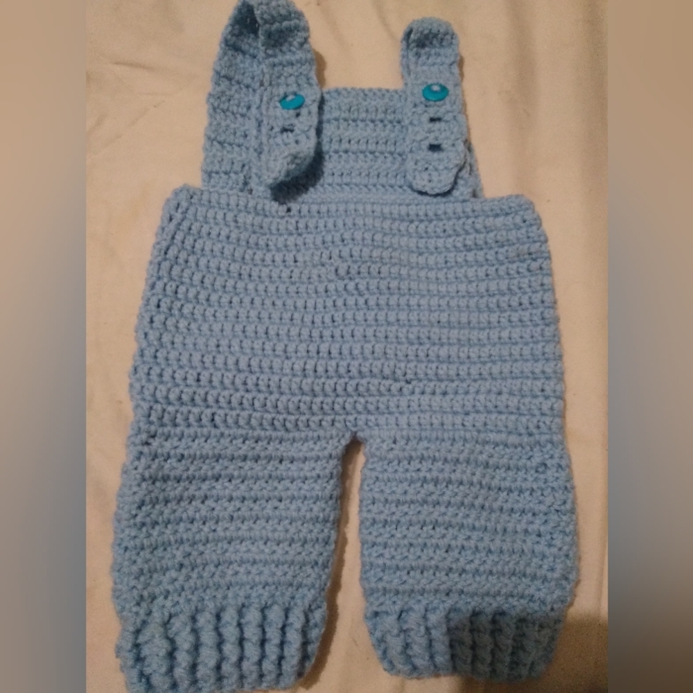 Crochet Baby Overall Set
